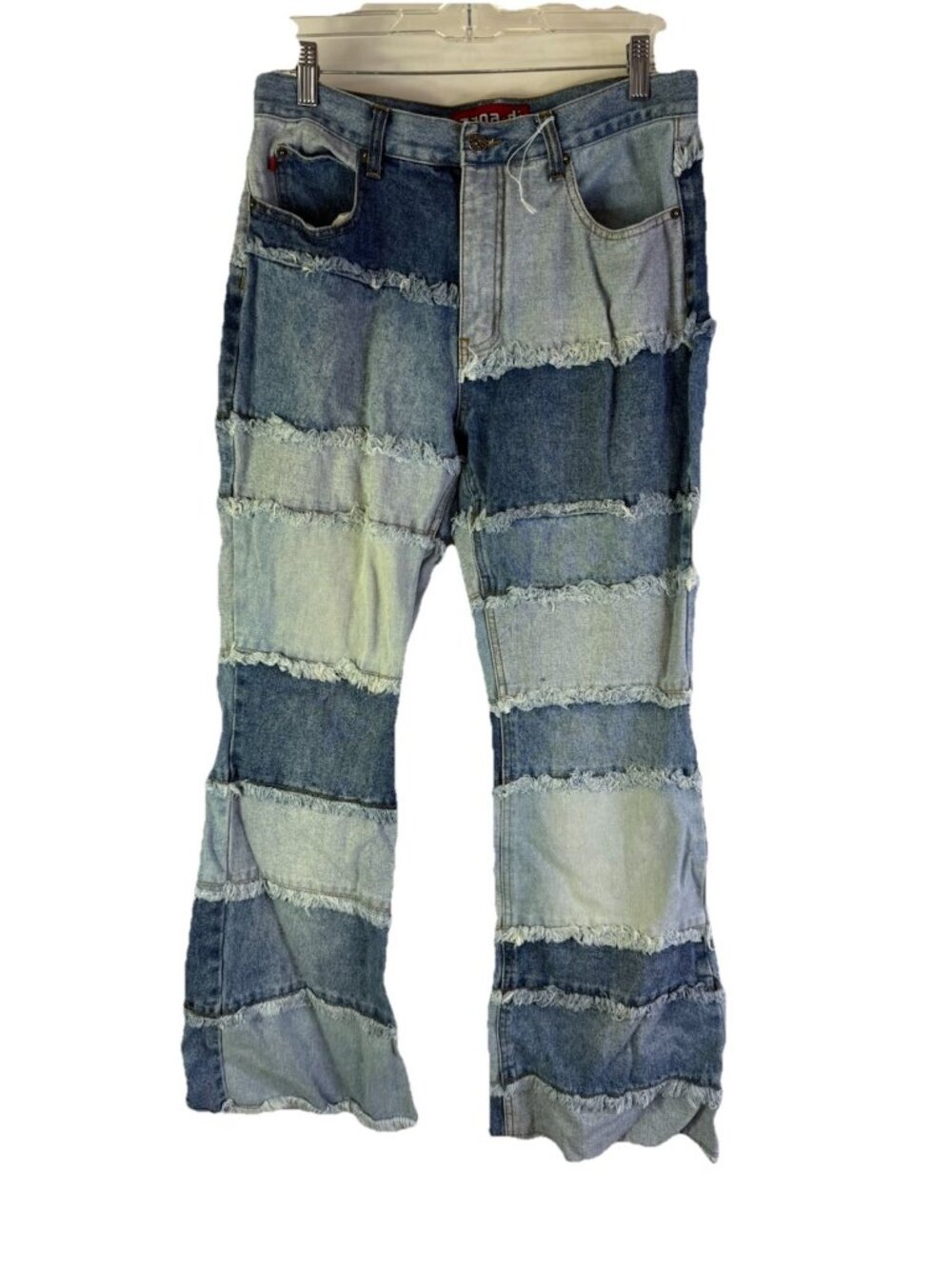 Vintage Y2K Zana Di Jeans Flared Patchwork Distressed Streetwear